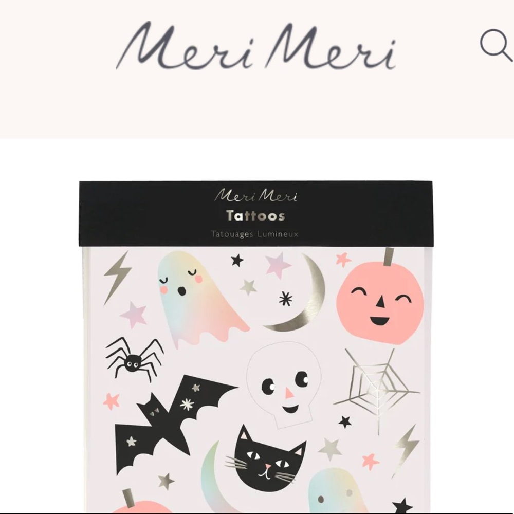 Meri meri Halloween temporary tattoos